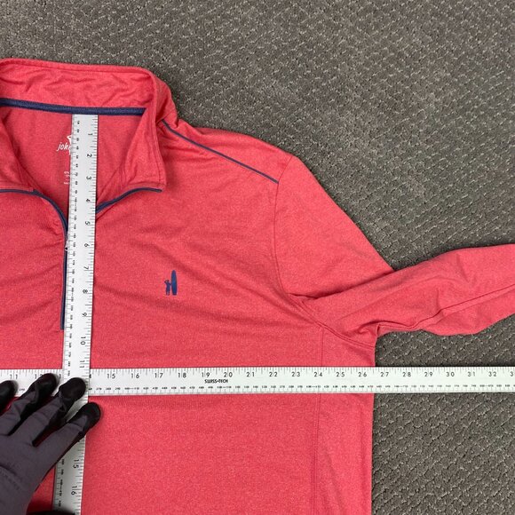 Johnnie-O 1/4 Zip Pullover Men's XL Coral Red Lammie Prep Performance golf - Picture 8 of 10